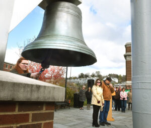 WVU honors late students with bell-ringing ceremony